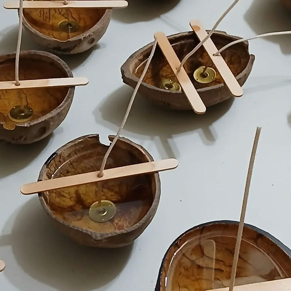 COCONUT SHELL CANDLE BUNDLE