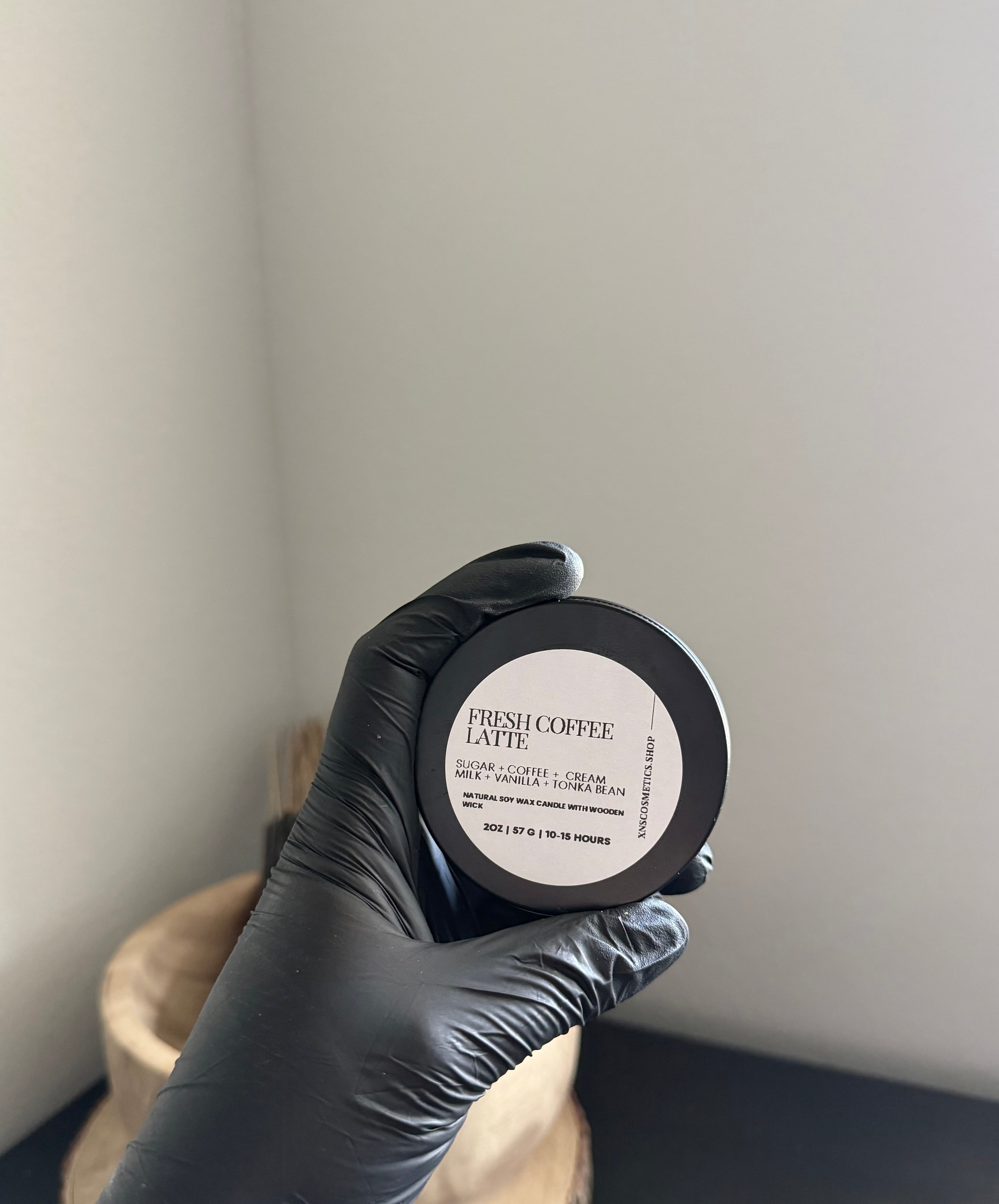 FRESH COFFEE LATTE TRAVEL TIN CANDLE