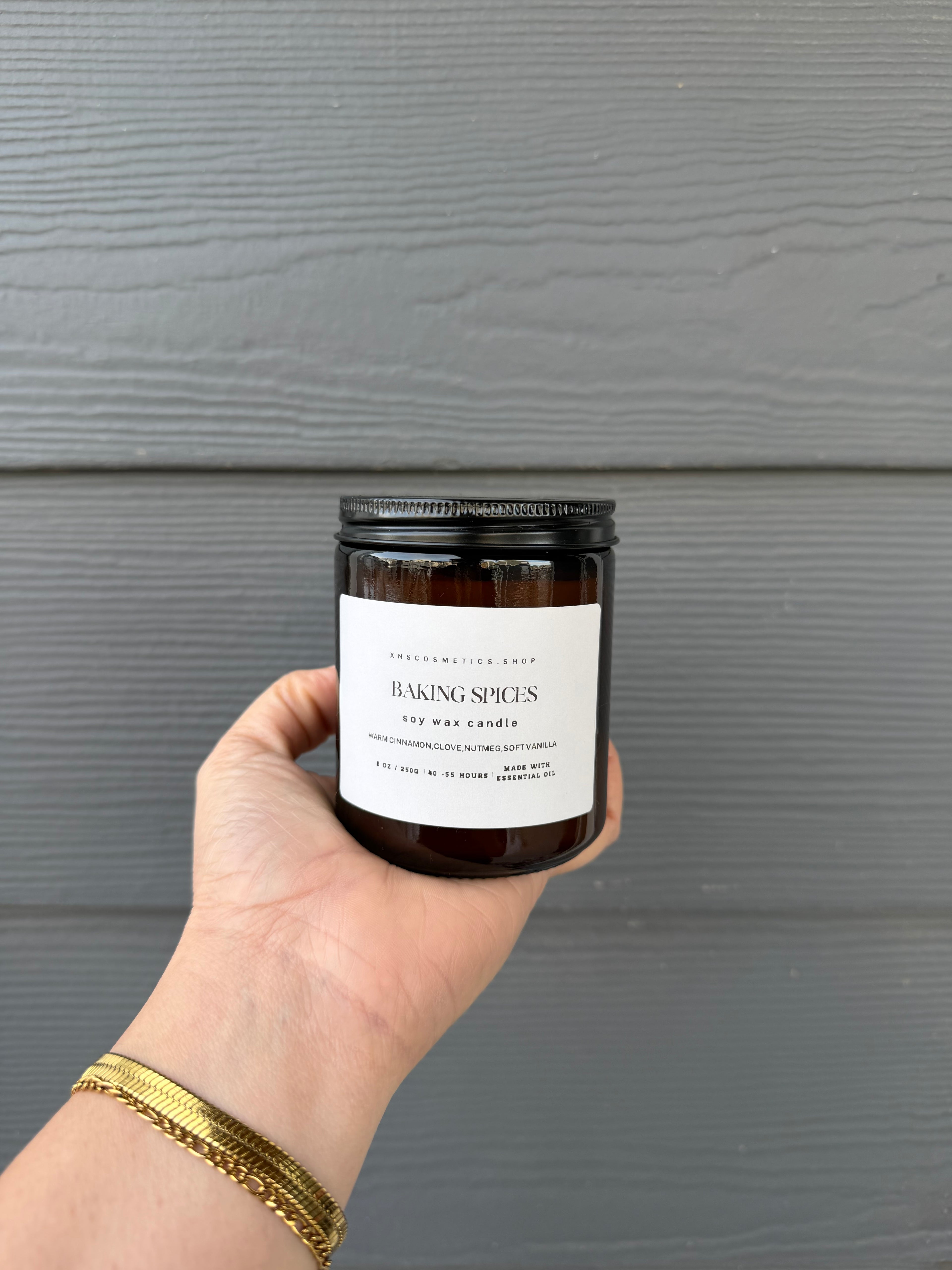 BAKING SPICES SOY WAX CANDLE