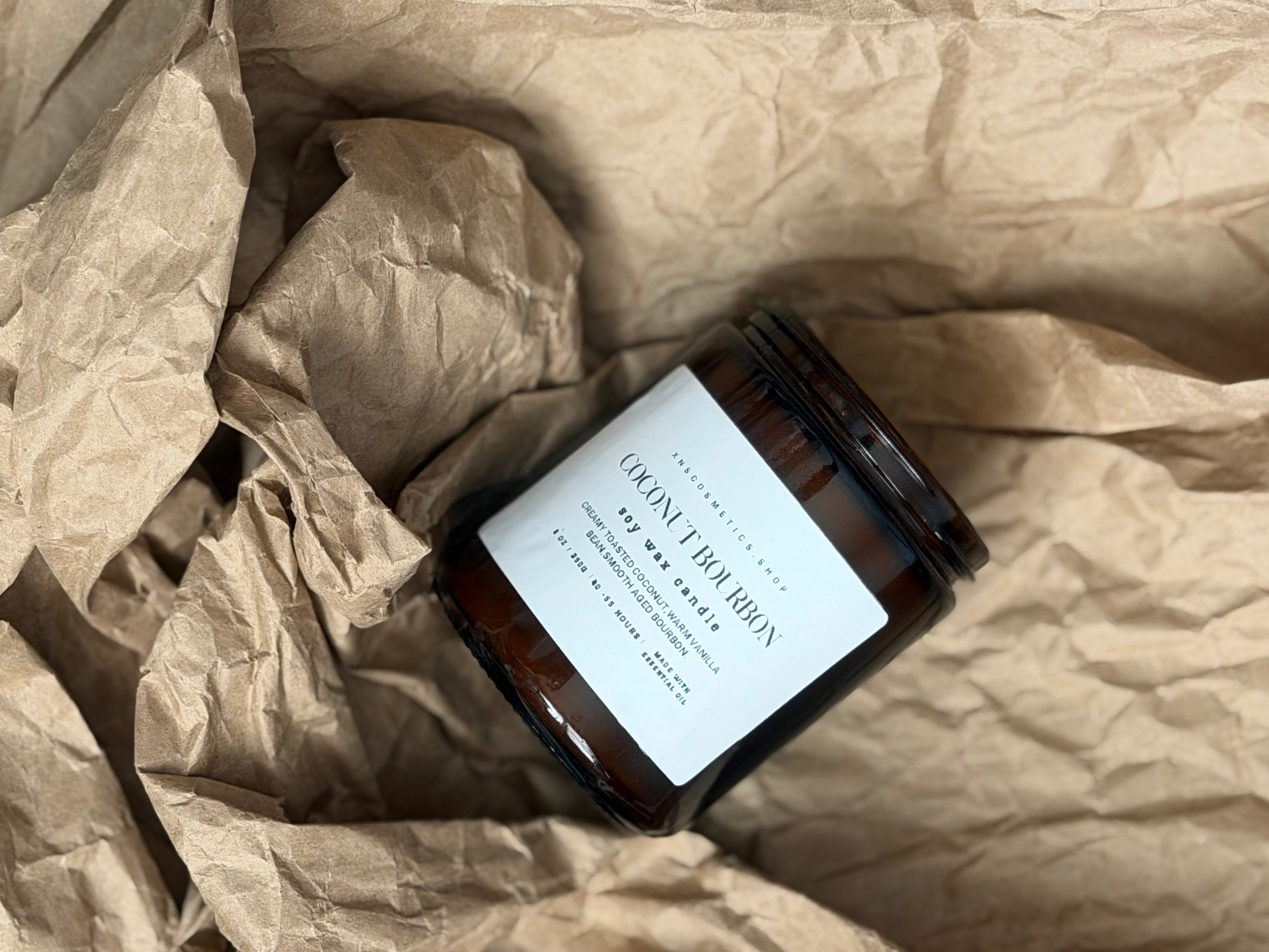 COCONUT BOURBON SOY WAX CANDLE