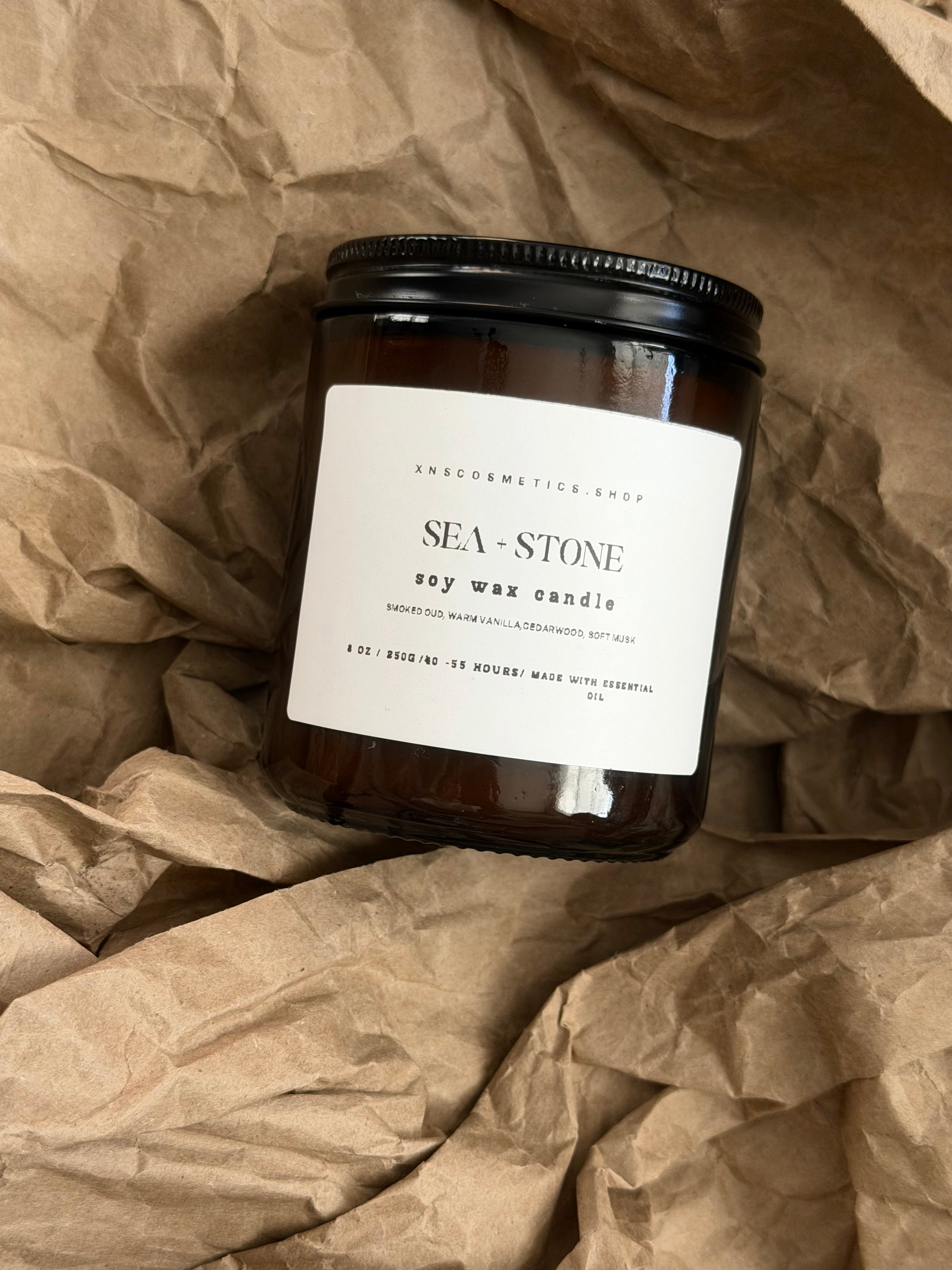 SEA + STONE SOY WAX CANDLE