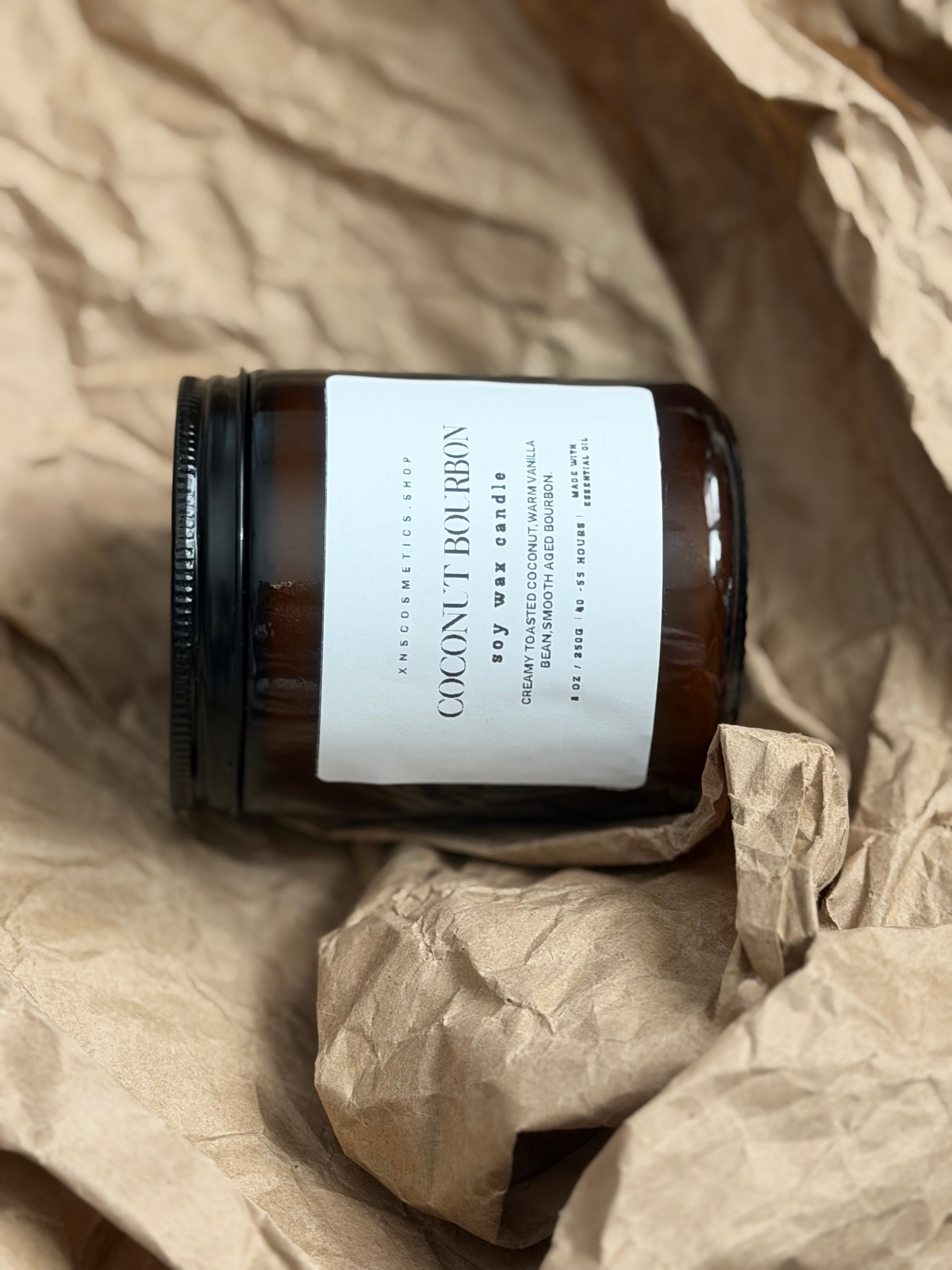 COCONUT BOURBON SOY WAX CANDLE