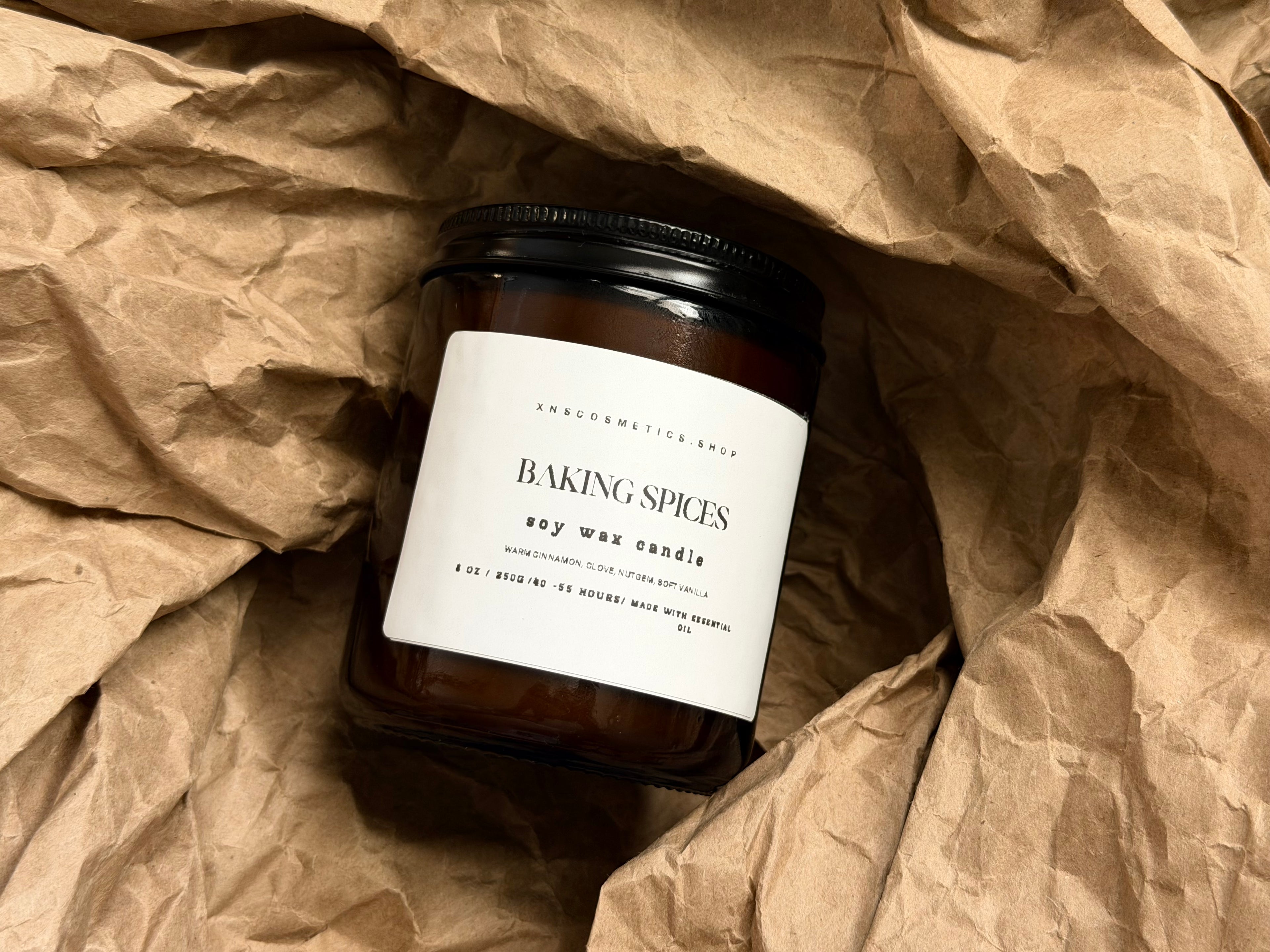 BAKING SPICES SOY WAX CANDLE