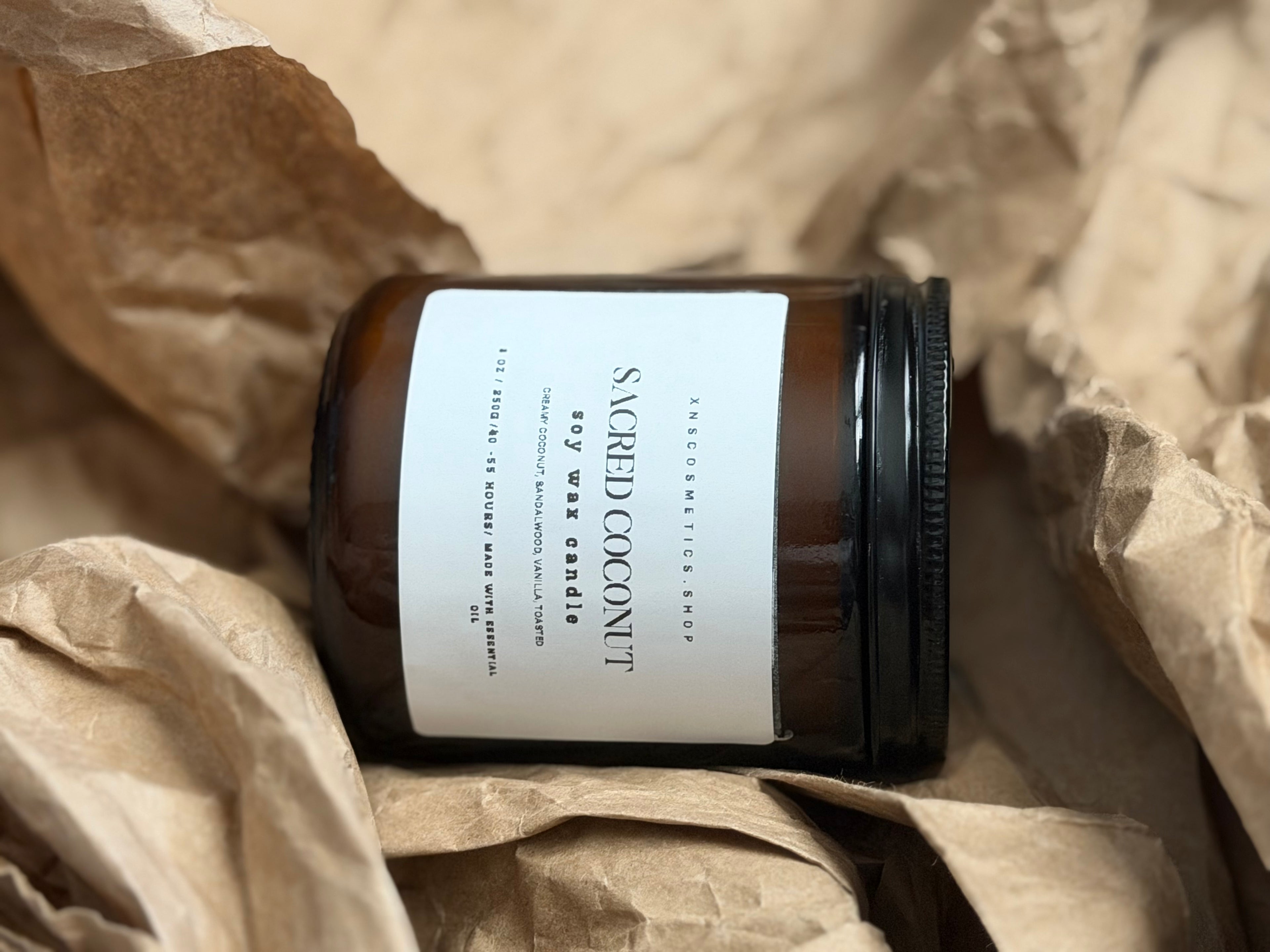 SACRED COCONUT  SOY WAX CANDLE