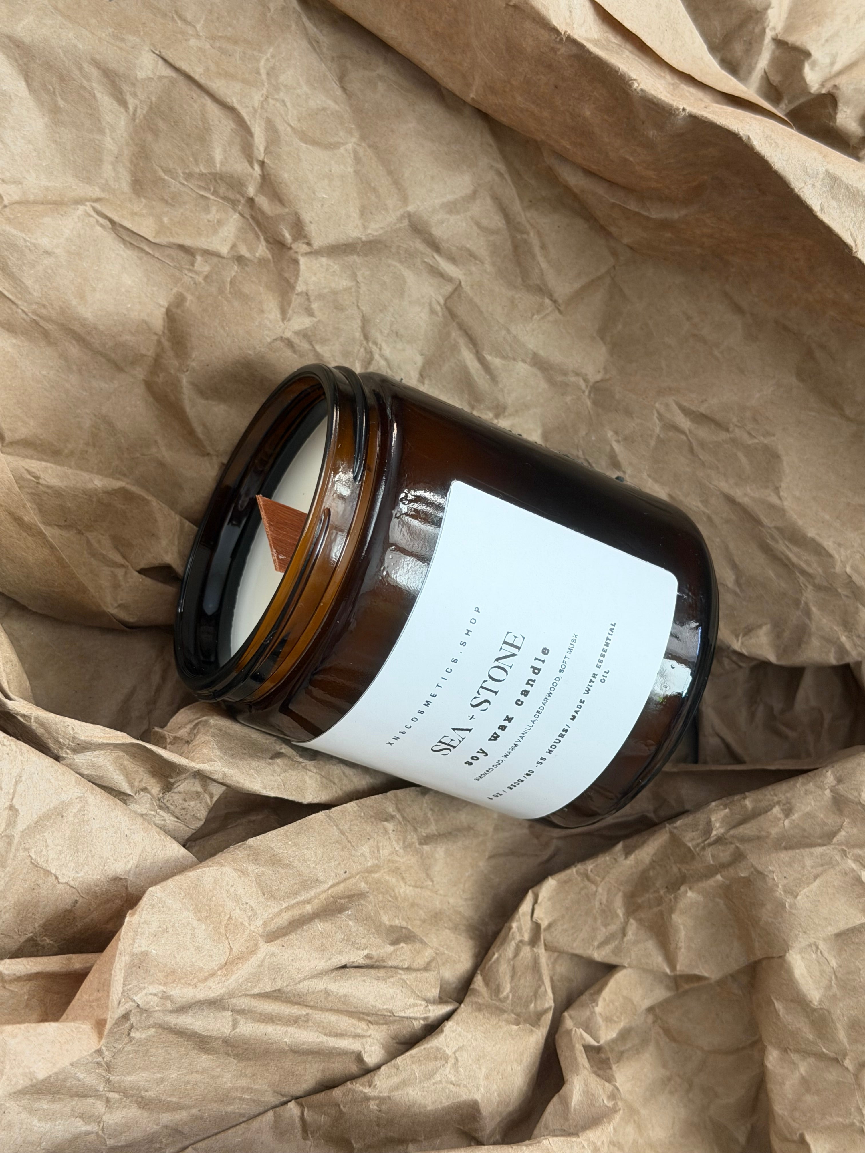 SEA + STONE SOY WAX CANDLE