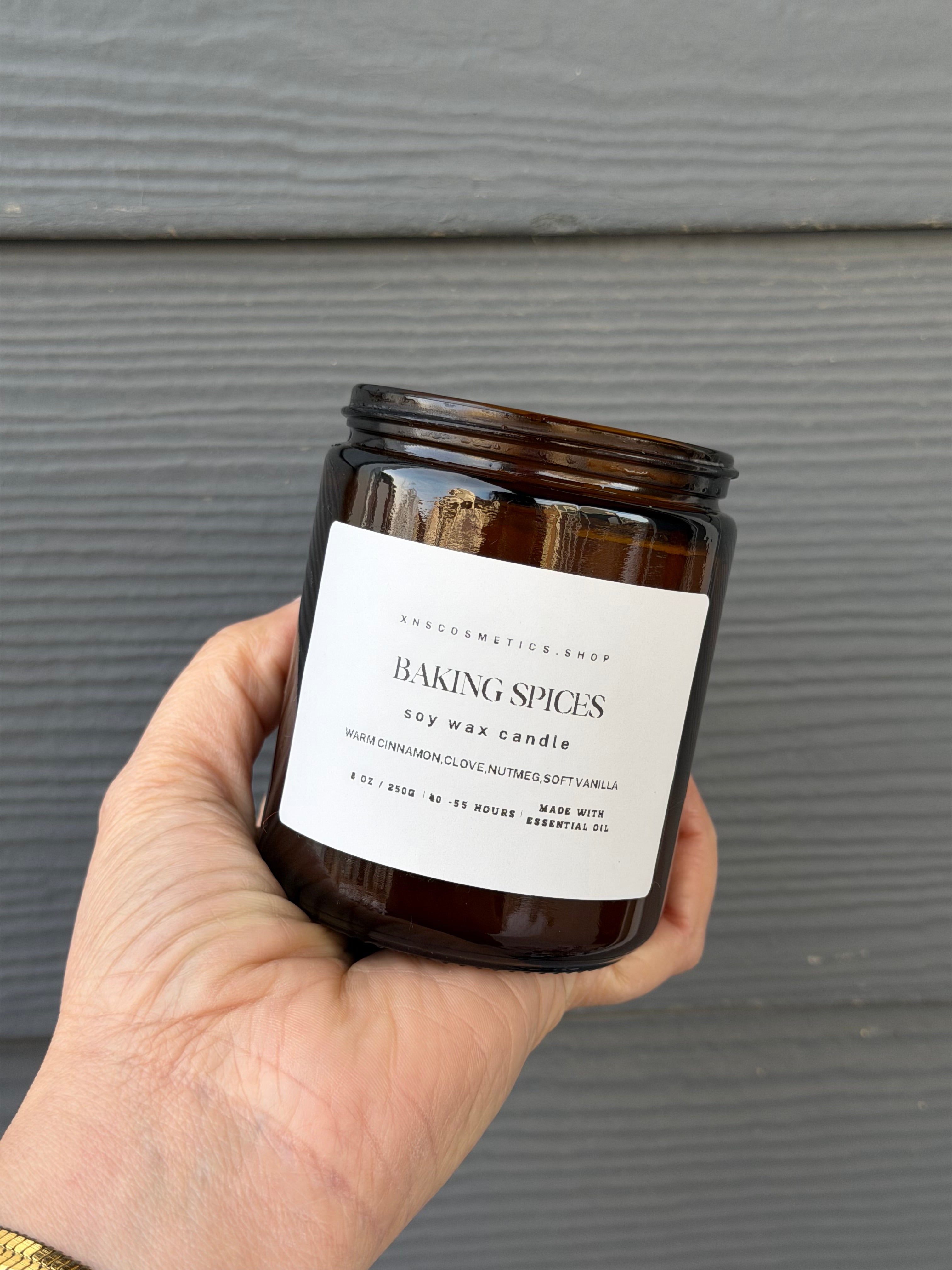 BAKING SPICES SOY WAX CANDLE