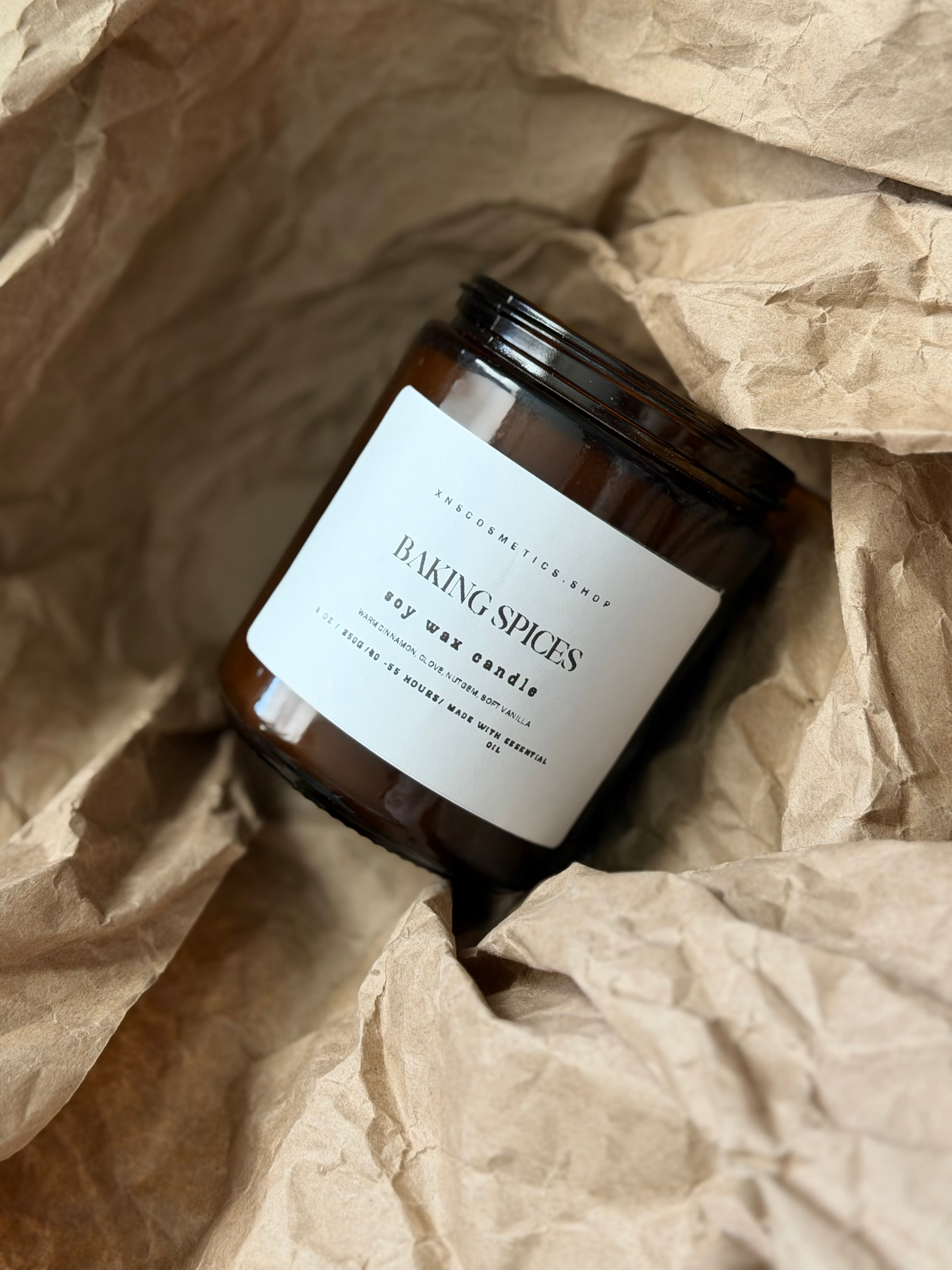 BAKING SPICES SOY WAX CANDLE