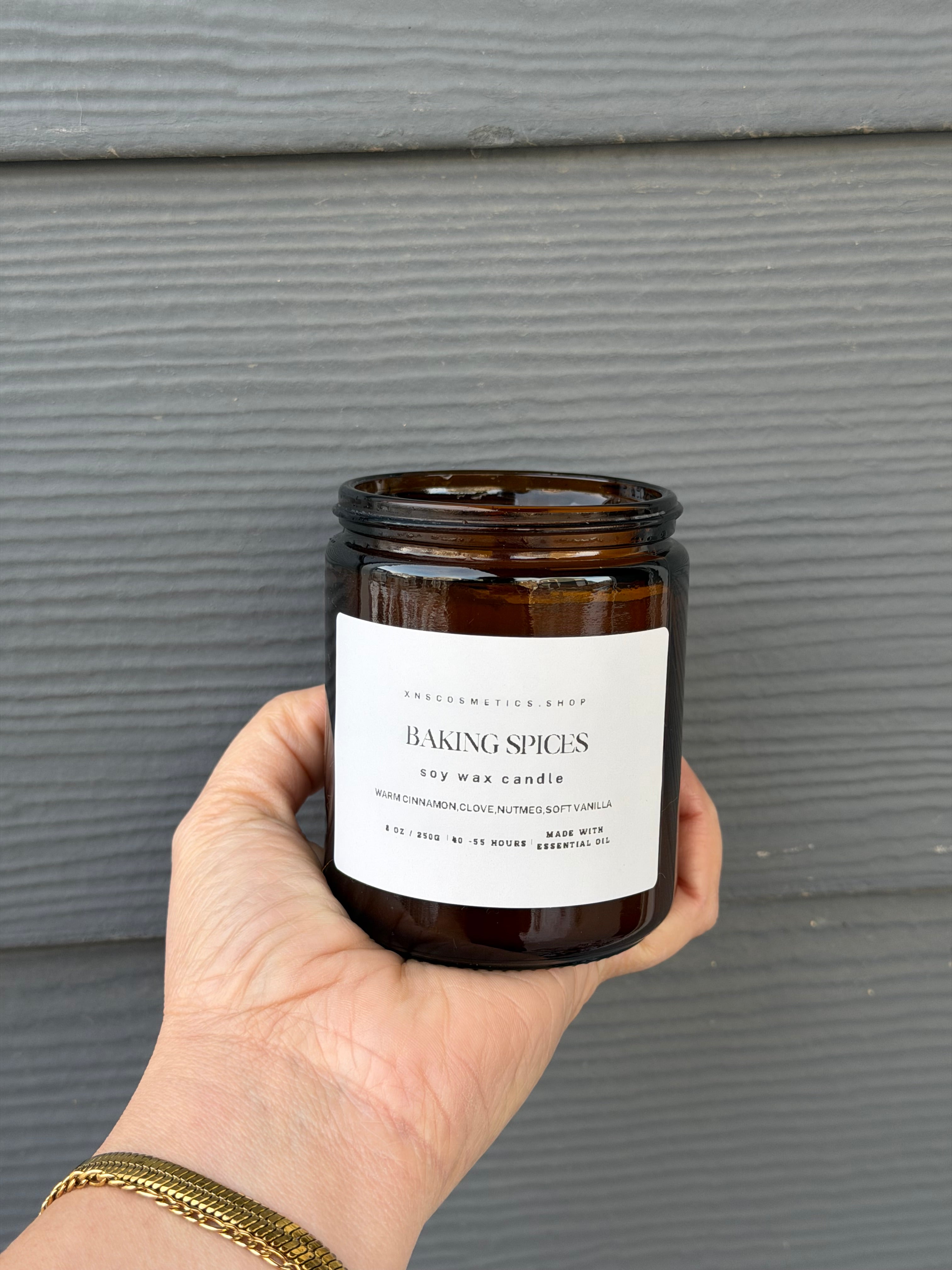 BAKING SPICES SOY WAX CANDLE