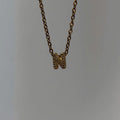 GOLD BUBBLE INITIAL NECLAKE