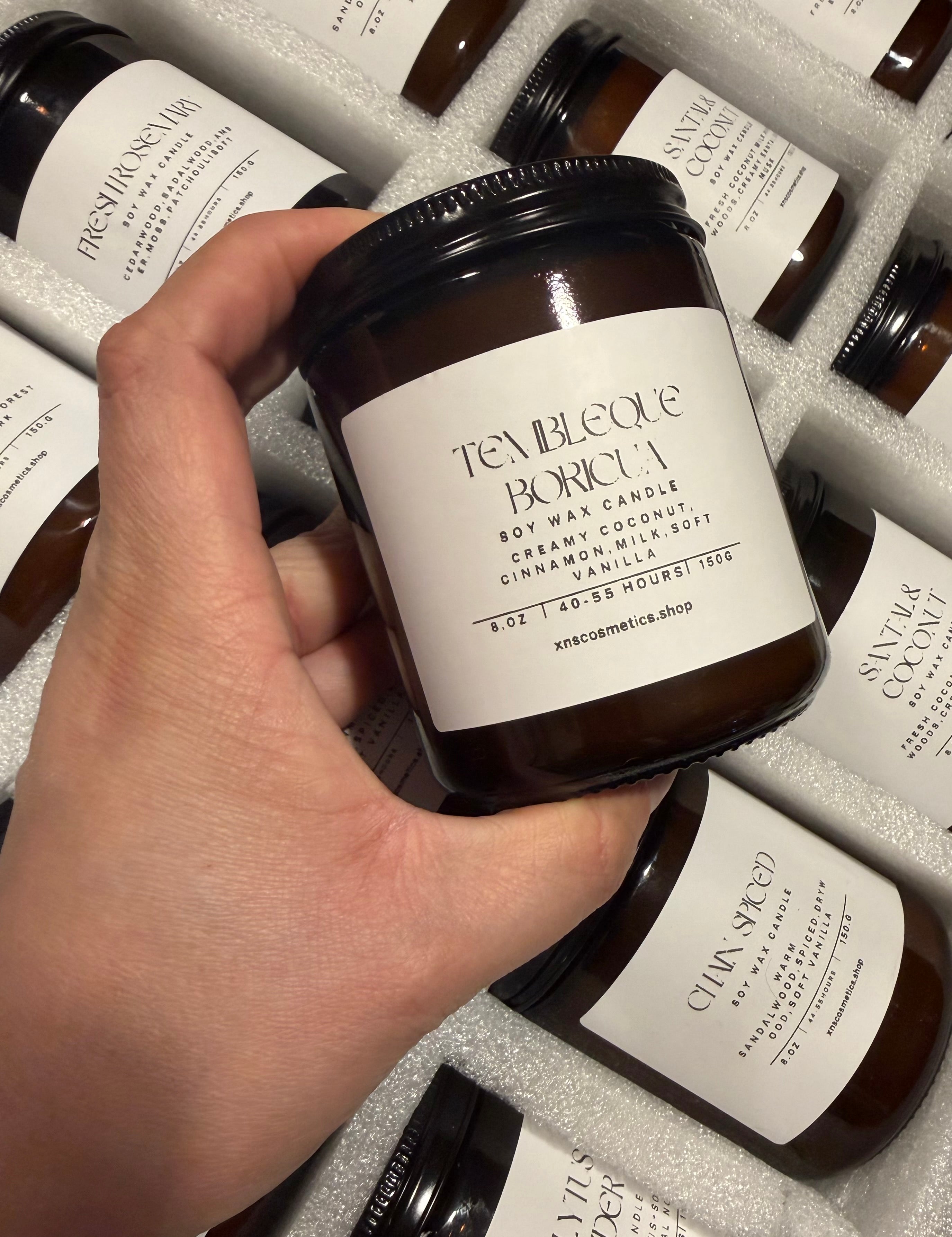 TEMBLEQUE BORICUA SOY WAX CANDLE