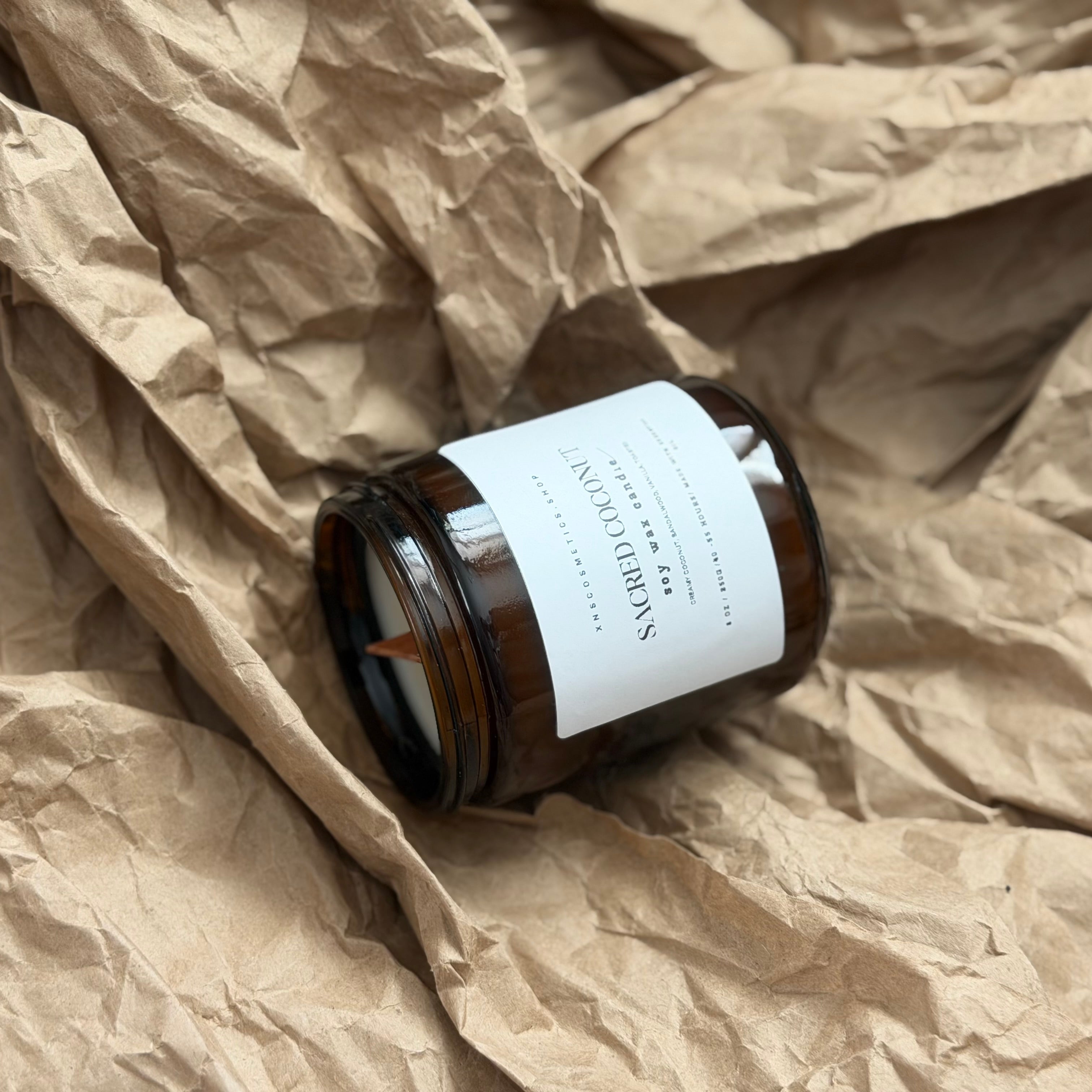 SACRED COCONUT  SOY WAX CANDLE