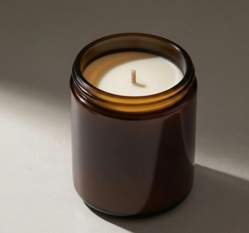 BLACK VANILLA + MUSK SOY WAX CANDLE
