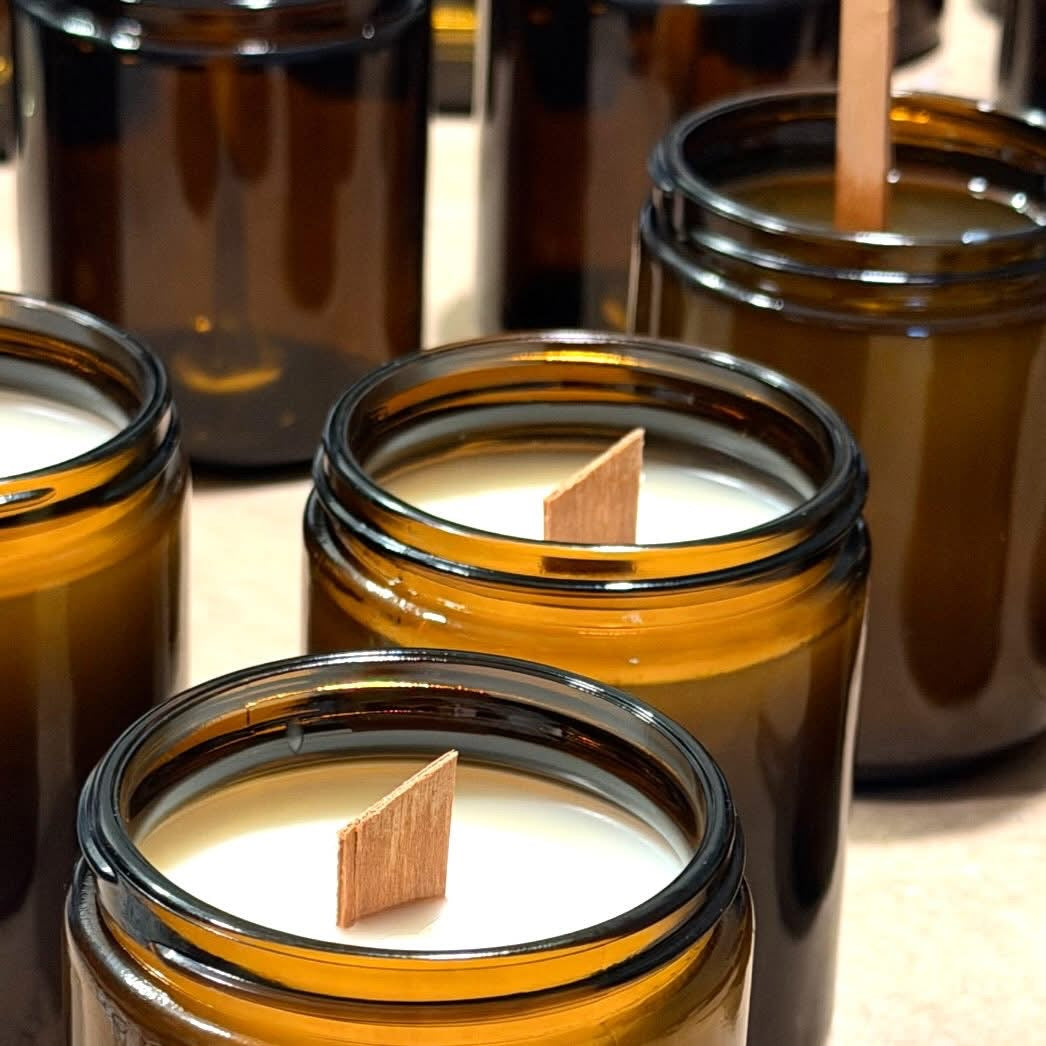 BLACK COCONUT SOY WAX CANDLE